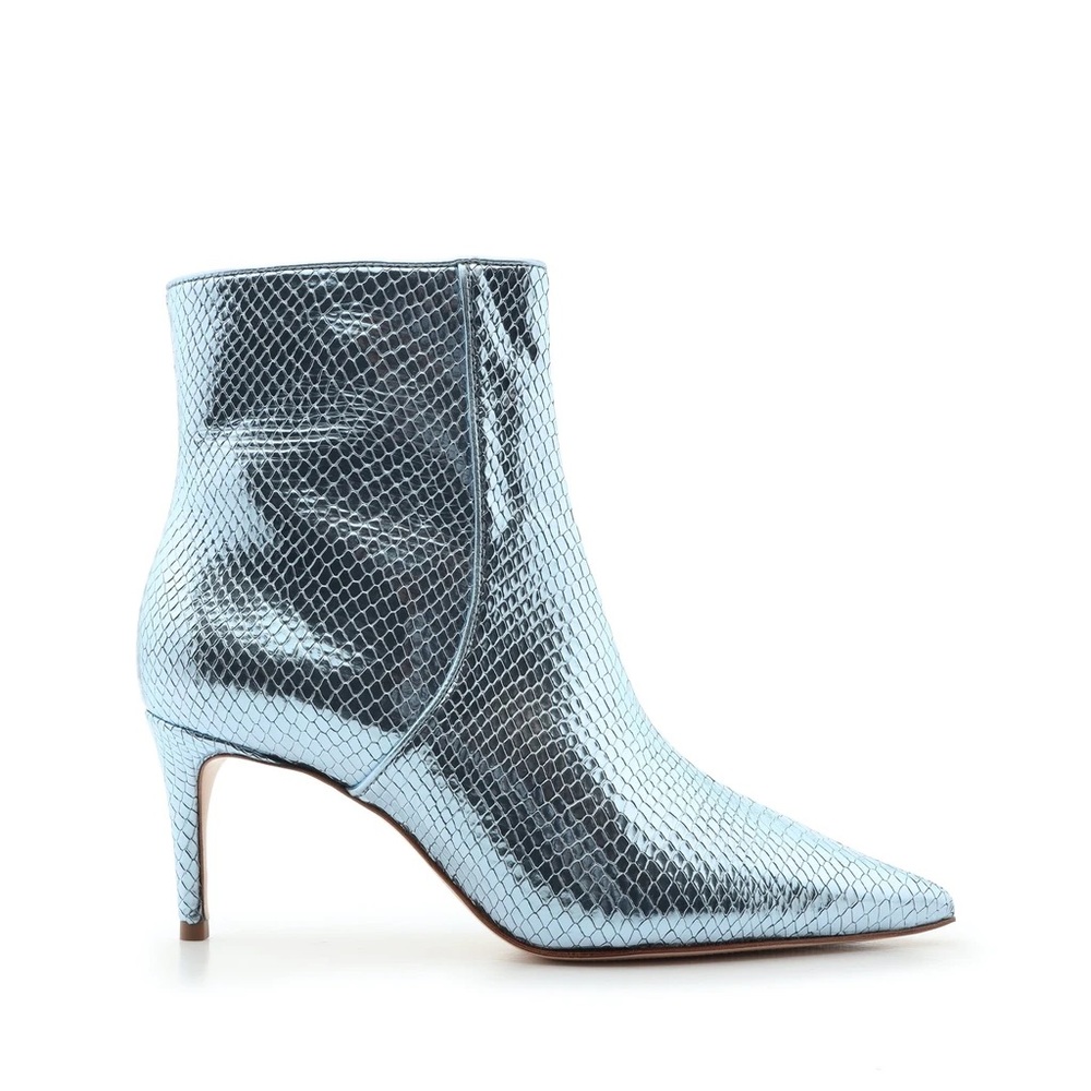 SCHUTZ Sz 8 Ankle Bootie NWT Metallic blue